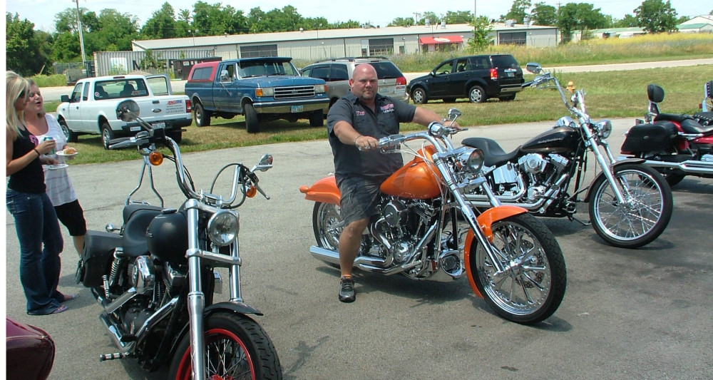 Tim Draman on Custom Motorcycle